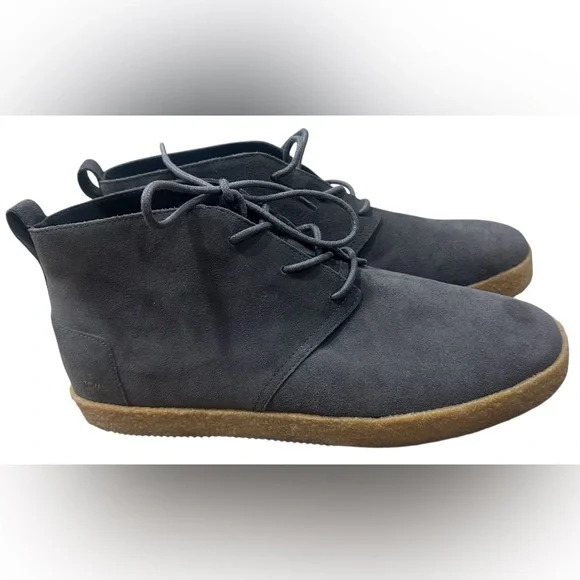 Toms Men's Dark Gray Chukka Boots size 14 - Picture 2 of 5